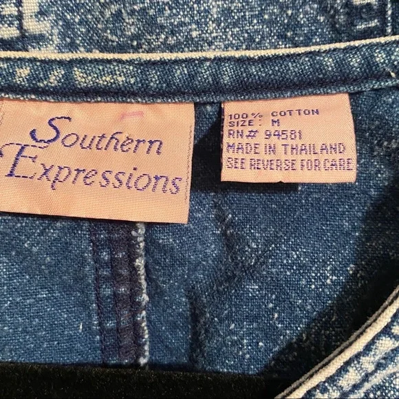 Vintage denim southern expressionsmedium jacket